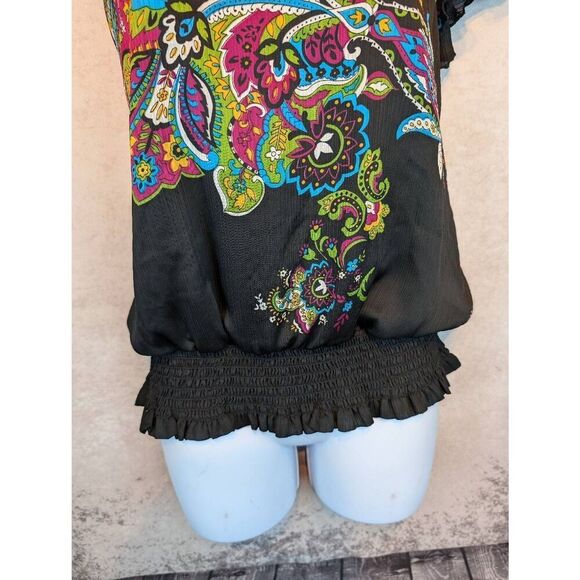 Soulmates silky one shoulder top size large - Picture 4 of 8